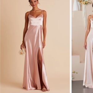 Birdy grey jay dress satin rose gold